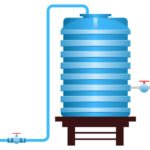 Water tank vector illustration